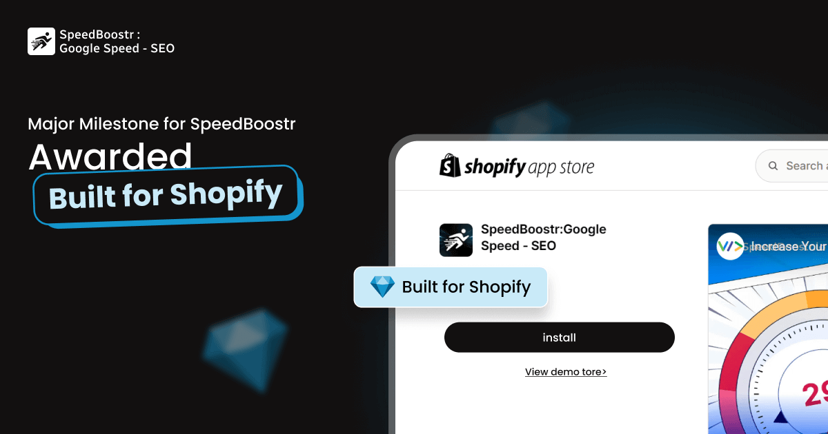 Speedboostr Awarded by Built for Shopify